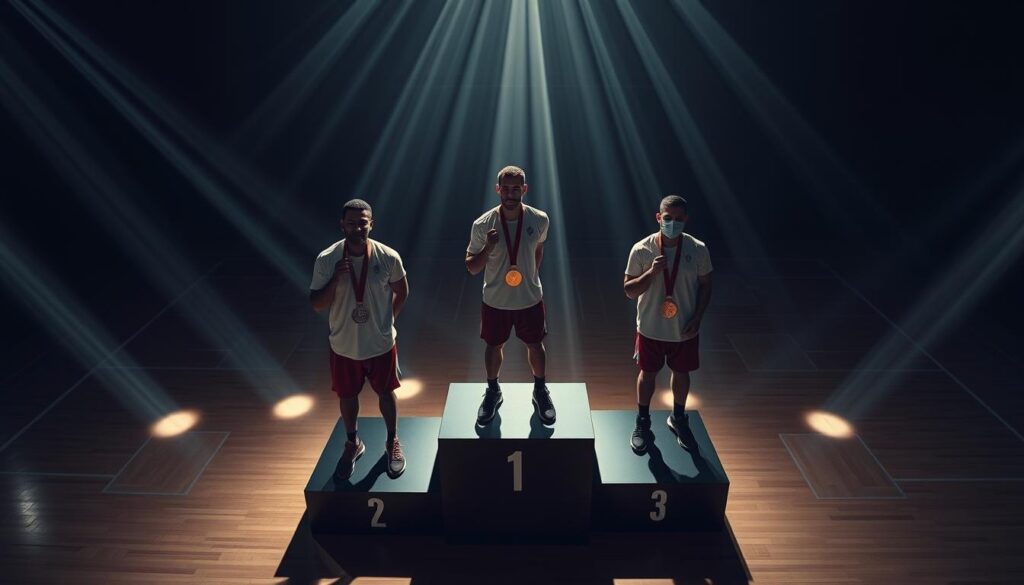medaglie podio basket olimpico