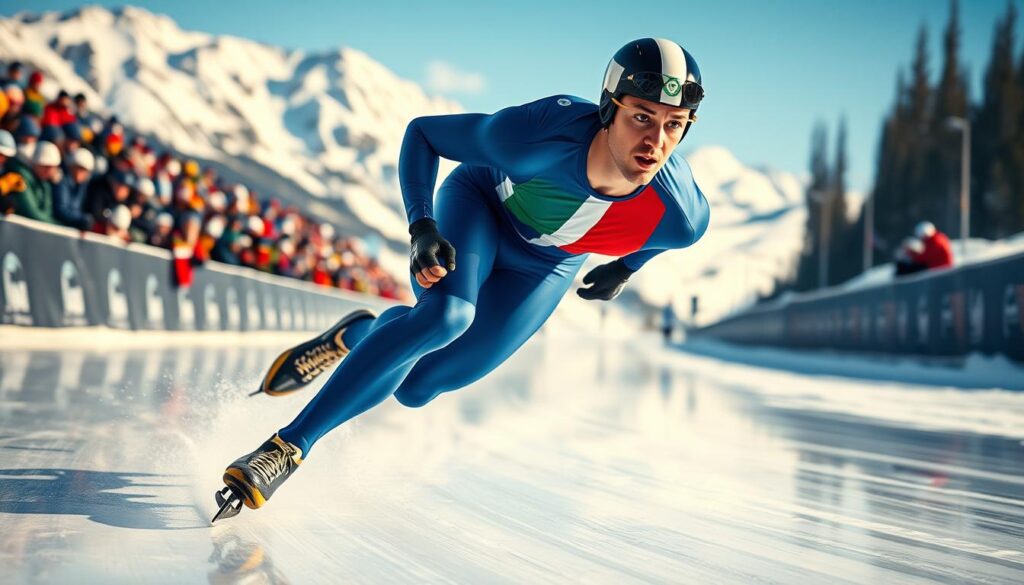 Enrico Fabris trionfo Italia pattinaggio velocità